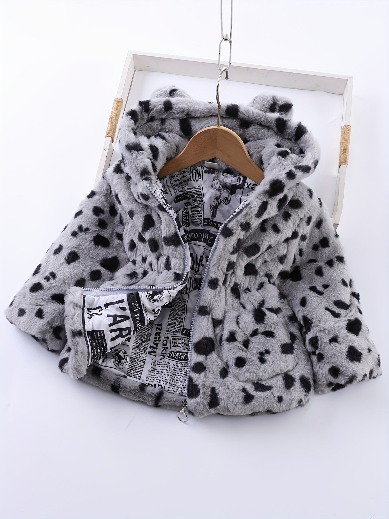 Chaqueta Niña Leopardo Abrigo Caliente - Vestiria