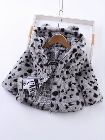 Chaqueta Niña Leopardo Abrigo Caliente - Vestiria