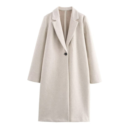 Chaquetón Mujer Elegante Clásico Largo