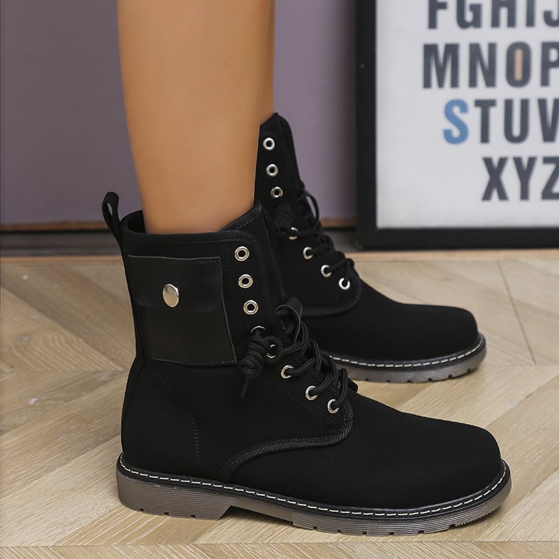 Botas Mujer Urbanas con Cordones Modernas