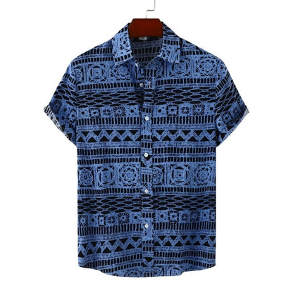 Camisa Estampada Casual Hombre
