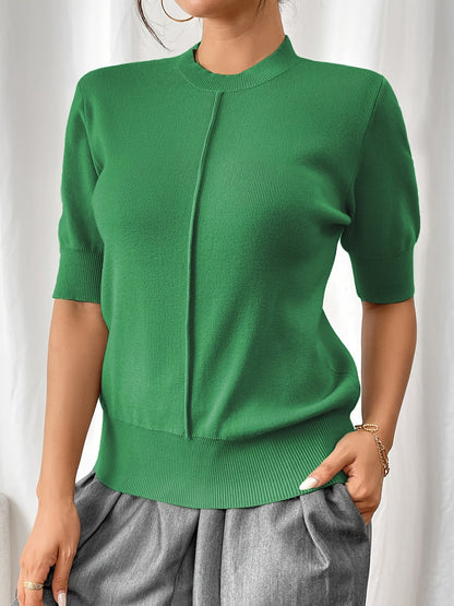 Camisa de punto cuello alto elegante