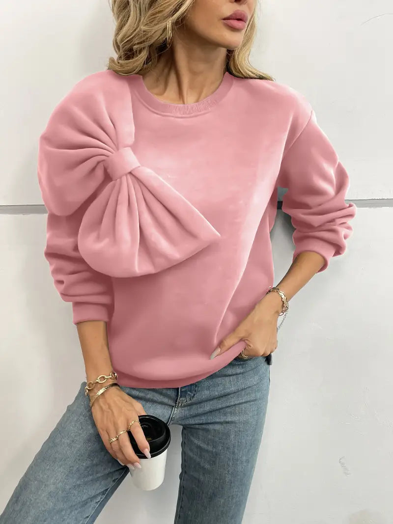 Sudadera Algodón Grande con Lazo