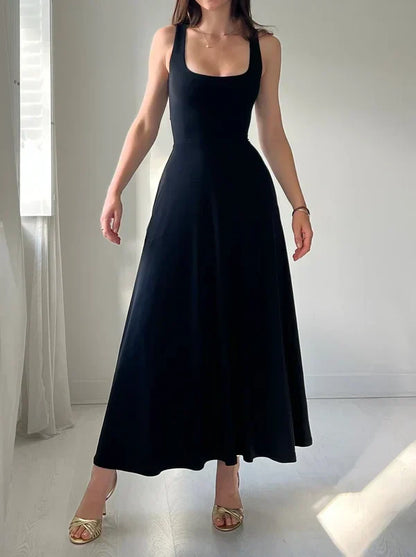 Vestido Midi Ecológico Reversible con Bolsillos - Vestiria