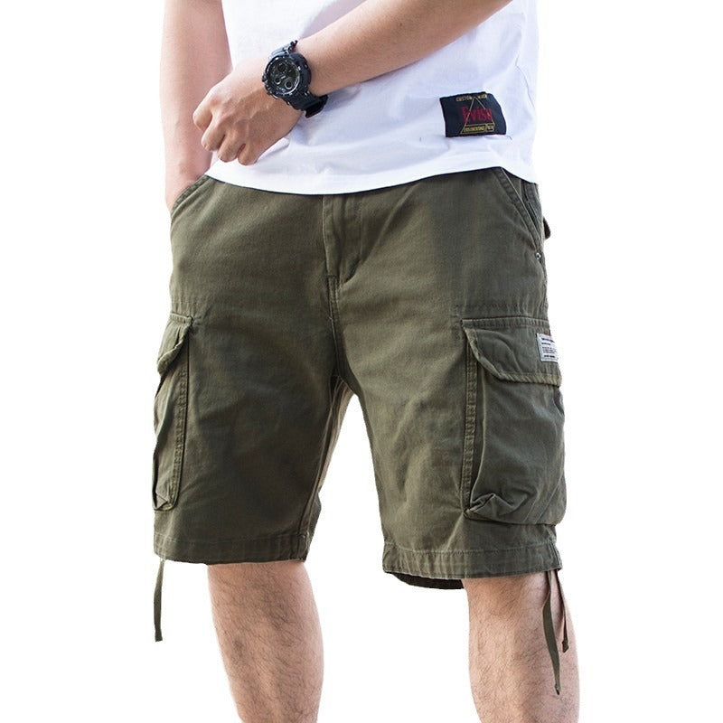 Pantalón corto cargo holgado con bolsillos