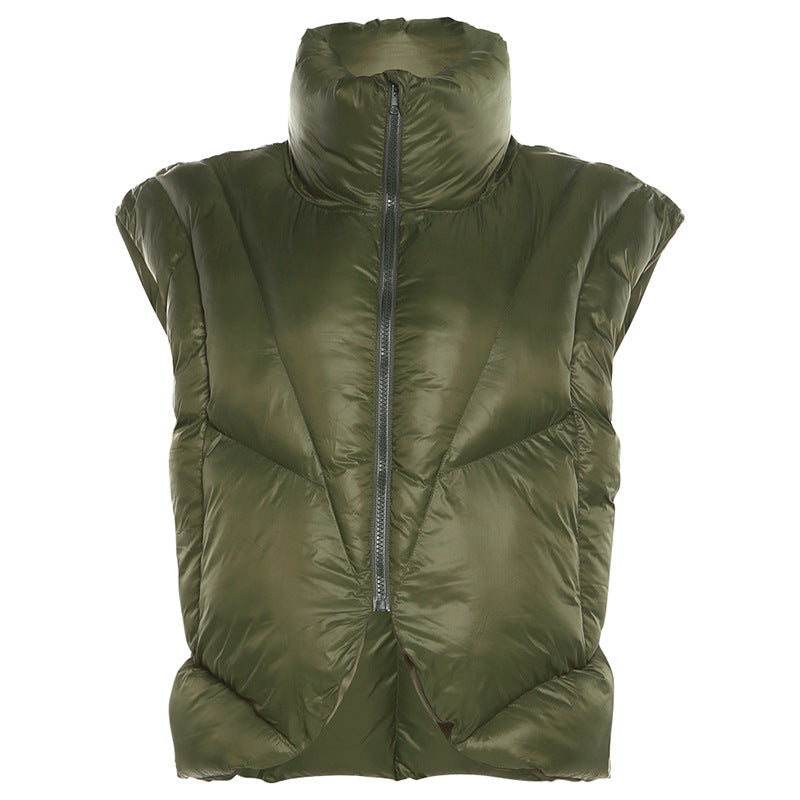 Chaquetón de Pluma Cálido Mujer Cuello Alto - Vestiria