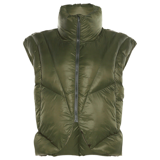 Chaquetón de Pluma Cálido Mujer Cuello Alto - Vestiria