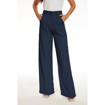 Pantalones Mujer Pierna Ancha Cintura Alta