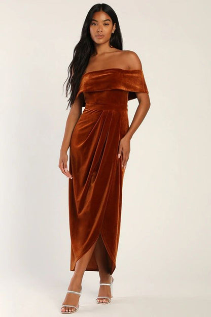 Vestido Mujer TerCIOPelo Lujoso Fátima