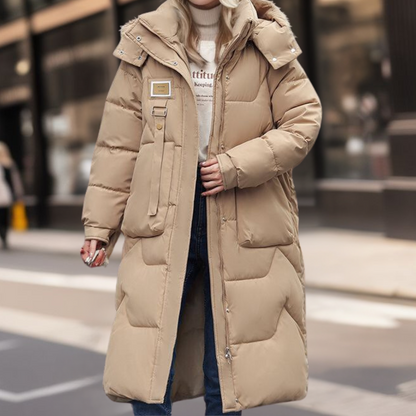 Abrigo Acolchado Largo Mujer Invierno