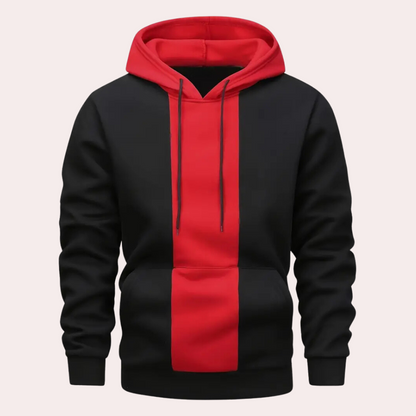 Sudadera Hombre Bicolor con Capucha Deportiva