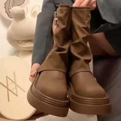 Botas Cuero Clásicas Mujer