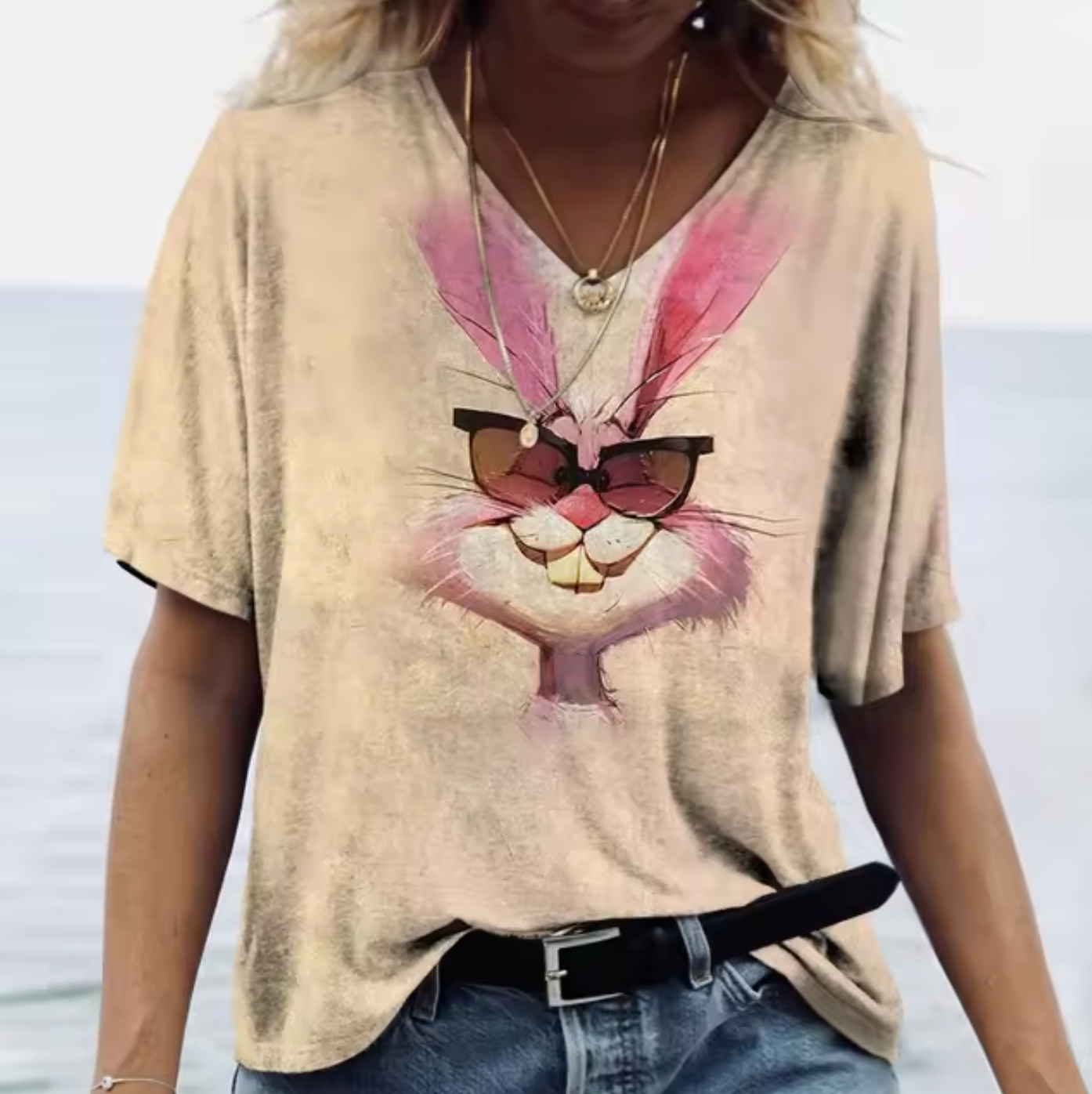 Camisetas Coloridas con Conejos Divertidos