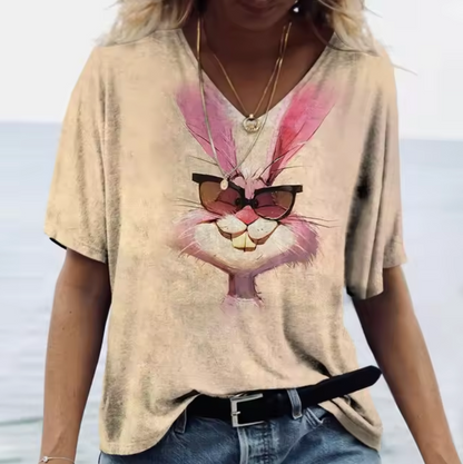 Camisetas Coloridas con Conejos Divertidos