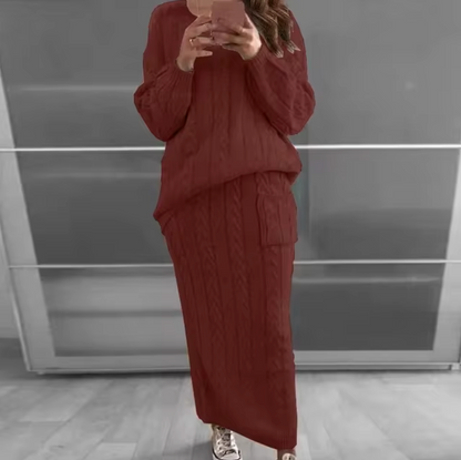 Conjunto Jersey y Falda Cálido y Chic