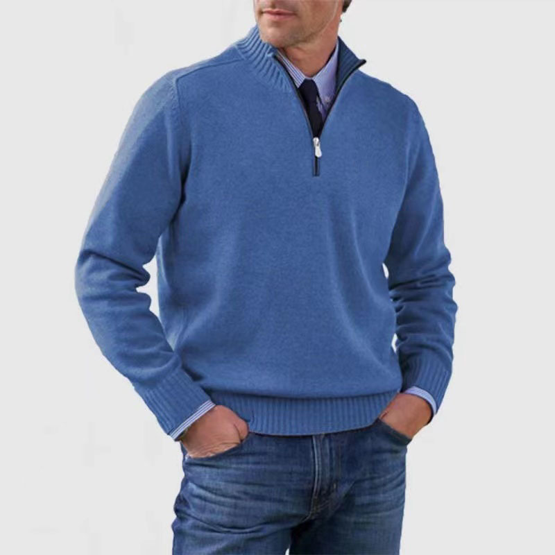 Suéter Hombre Cuello Alto Cremallera