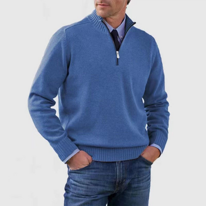 Suéter Hombre Cuello Alto Cremallera