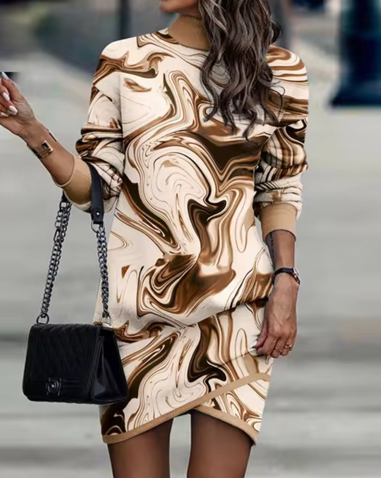 Vestido Mujer Asimétrico Elegante