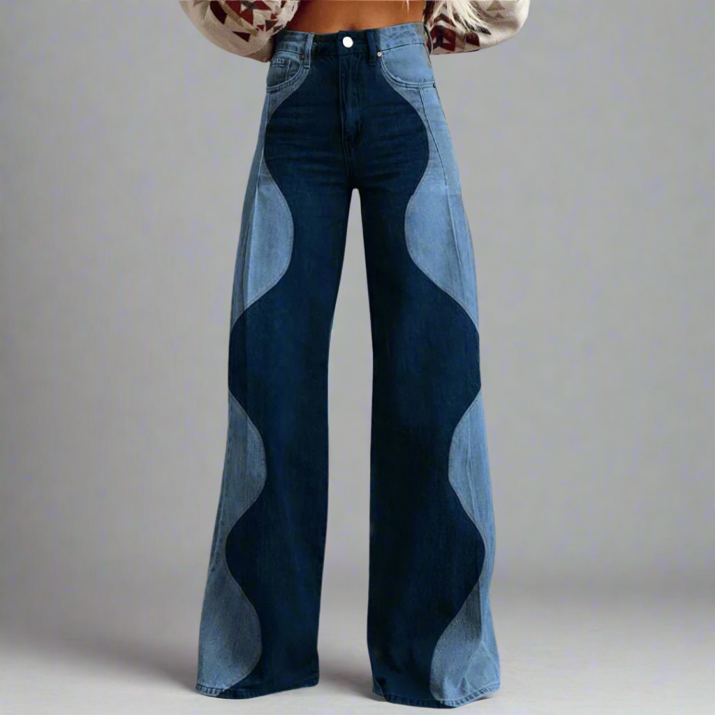 Pantalón mujer ancho cómodo cintura alta - Vestiria