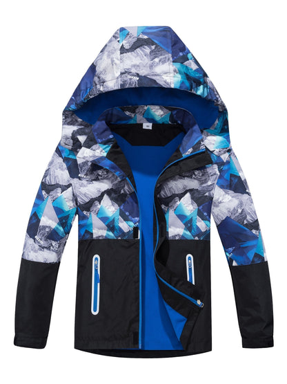 Abrigo Impermeable Niños Capucha Desmontable