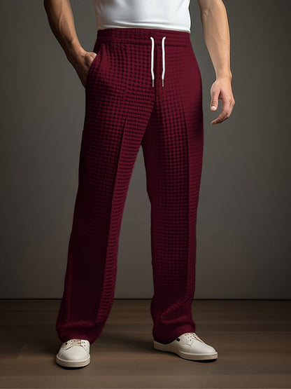 Pantalón cómodo hombre con textura elastizada