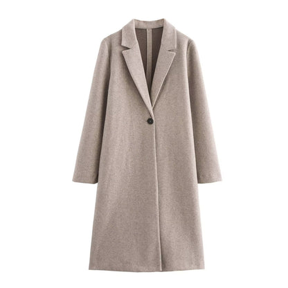 Chaquetón Mujer Elegante Clásico Largo