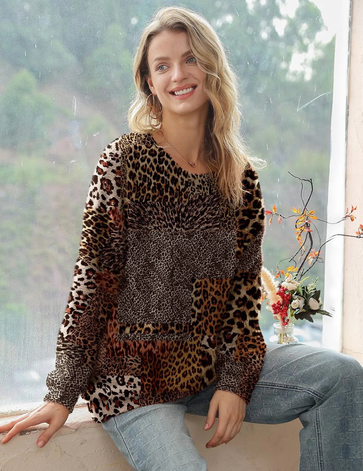 Jersey Largo Animal print Cálido - Vestiria