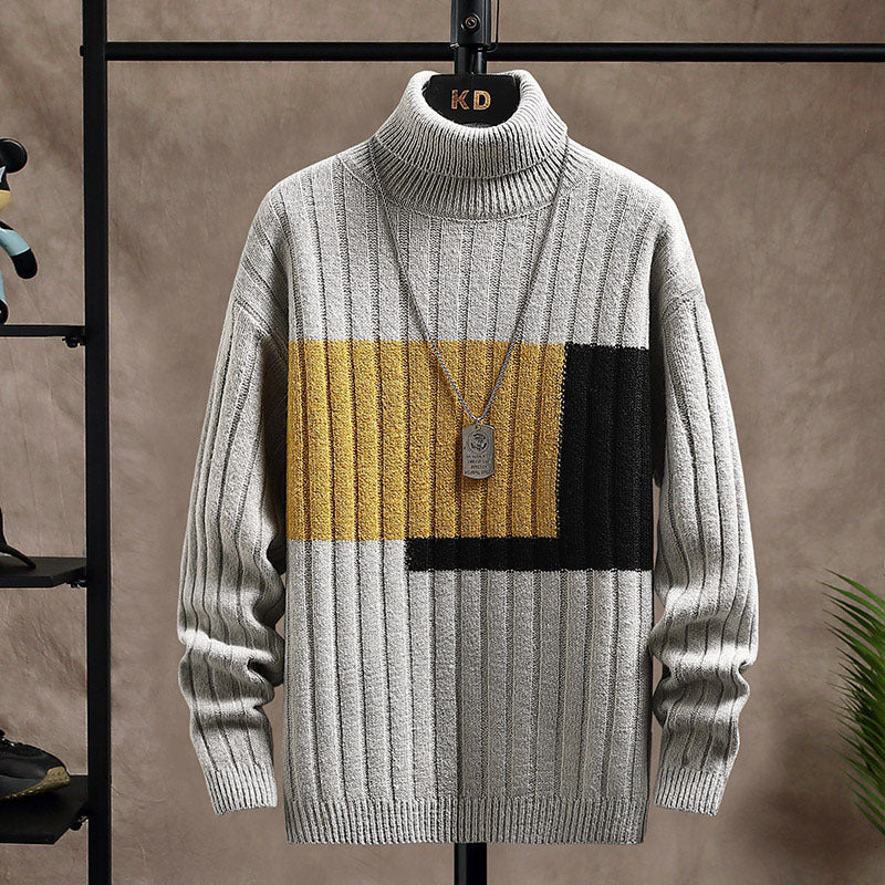 Chaquetón Hombre Cuello Alto Dos Colores