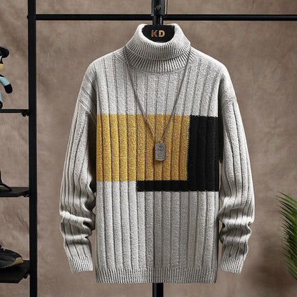 Chaquetón Hombre Cuello Alto Dos Colores