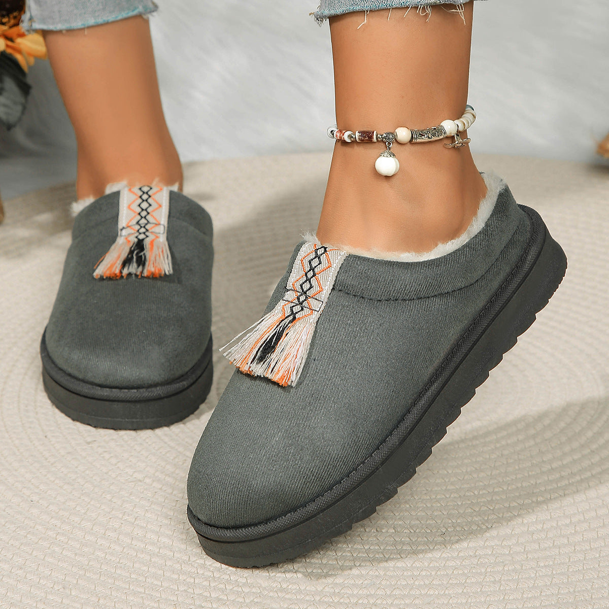 Pantuflas Mujer Ante Suave - Vestiria