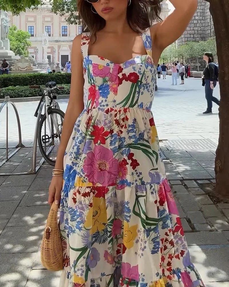 Vestido Floral Divertido Mujer