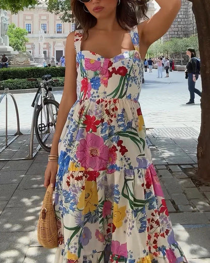 Vestido Floral Divertido Mujer