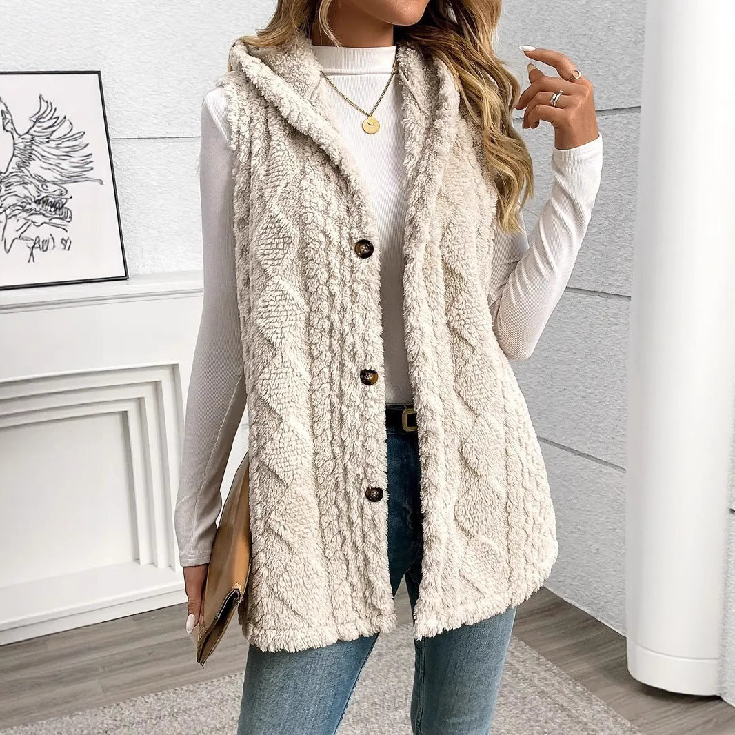 Chaleco con capucha mujer elegante Aria - Vestiria