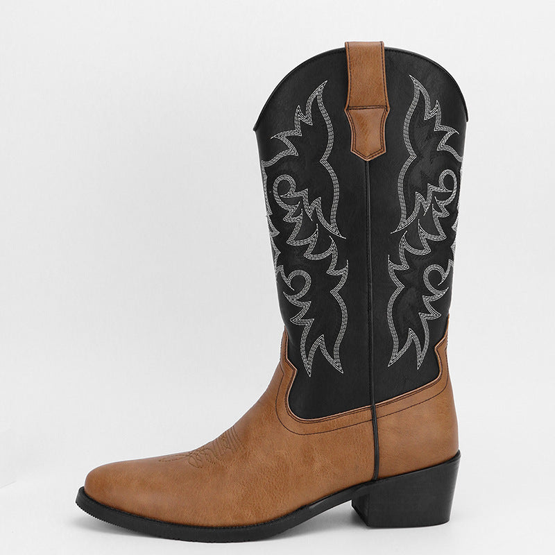 Botas Hombre Estilo Clásico con Bordados