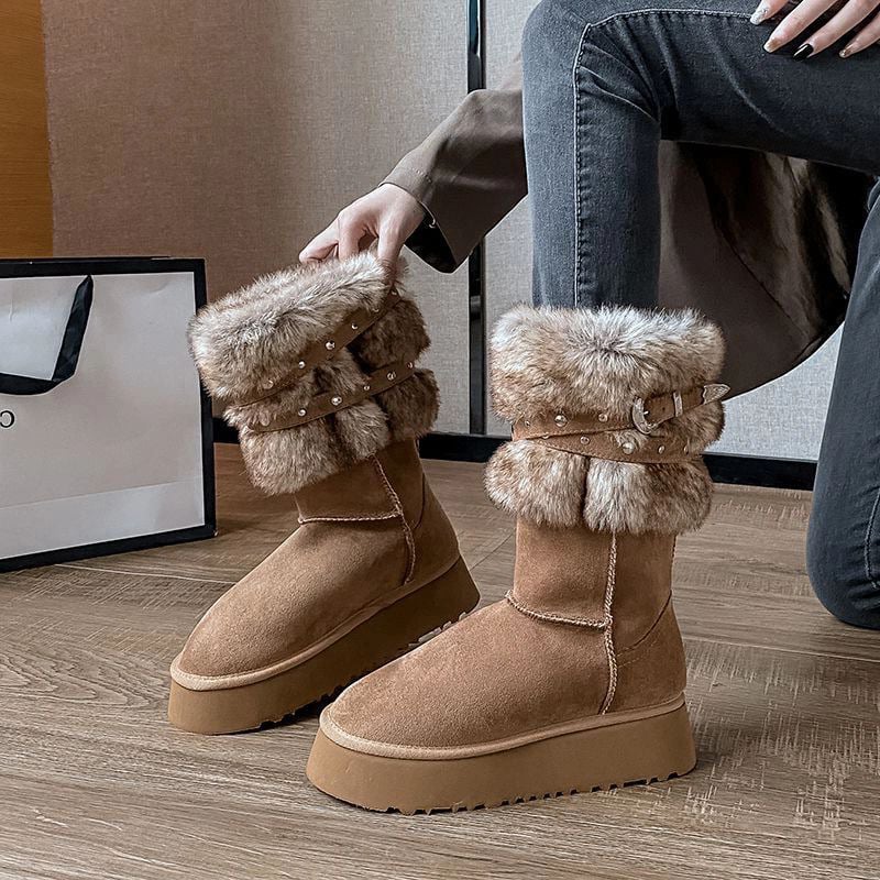 Botas Mujer Invierno Aislamiento Cálido - Vestiria