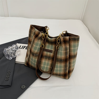 Bolso Bandolera de Piel con Cadena
