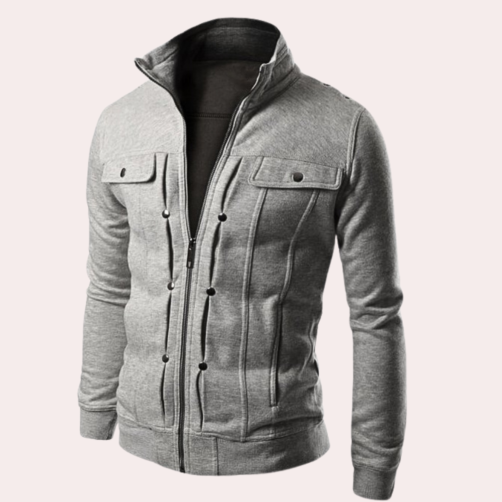 Chaquetón Hombre Cremallera Cuello Alto
