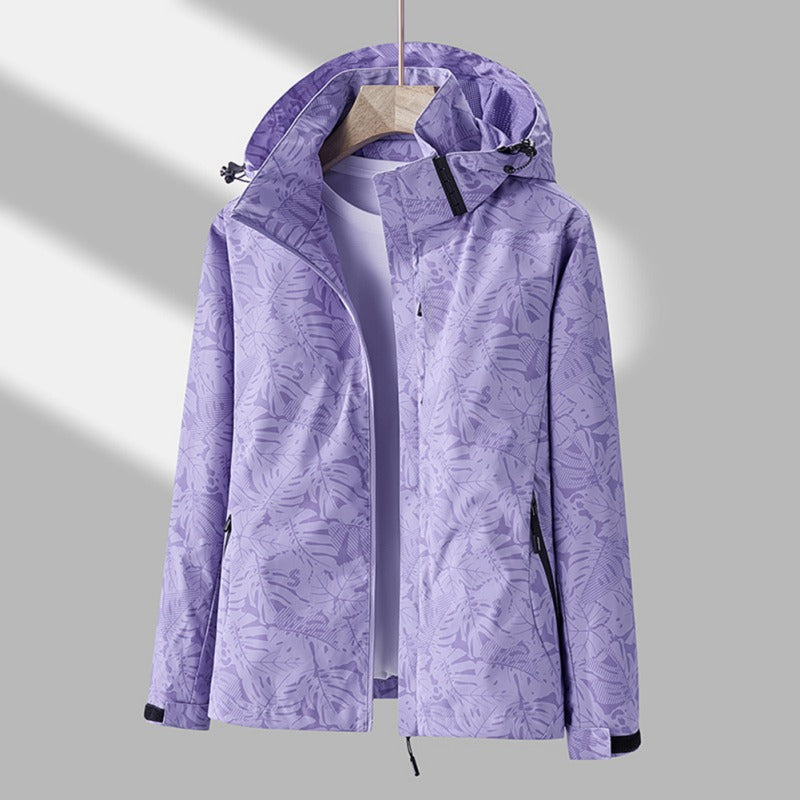 Chaquetón Impermeable Mujer con Capucha