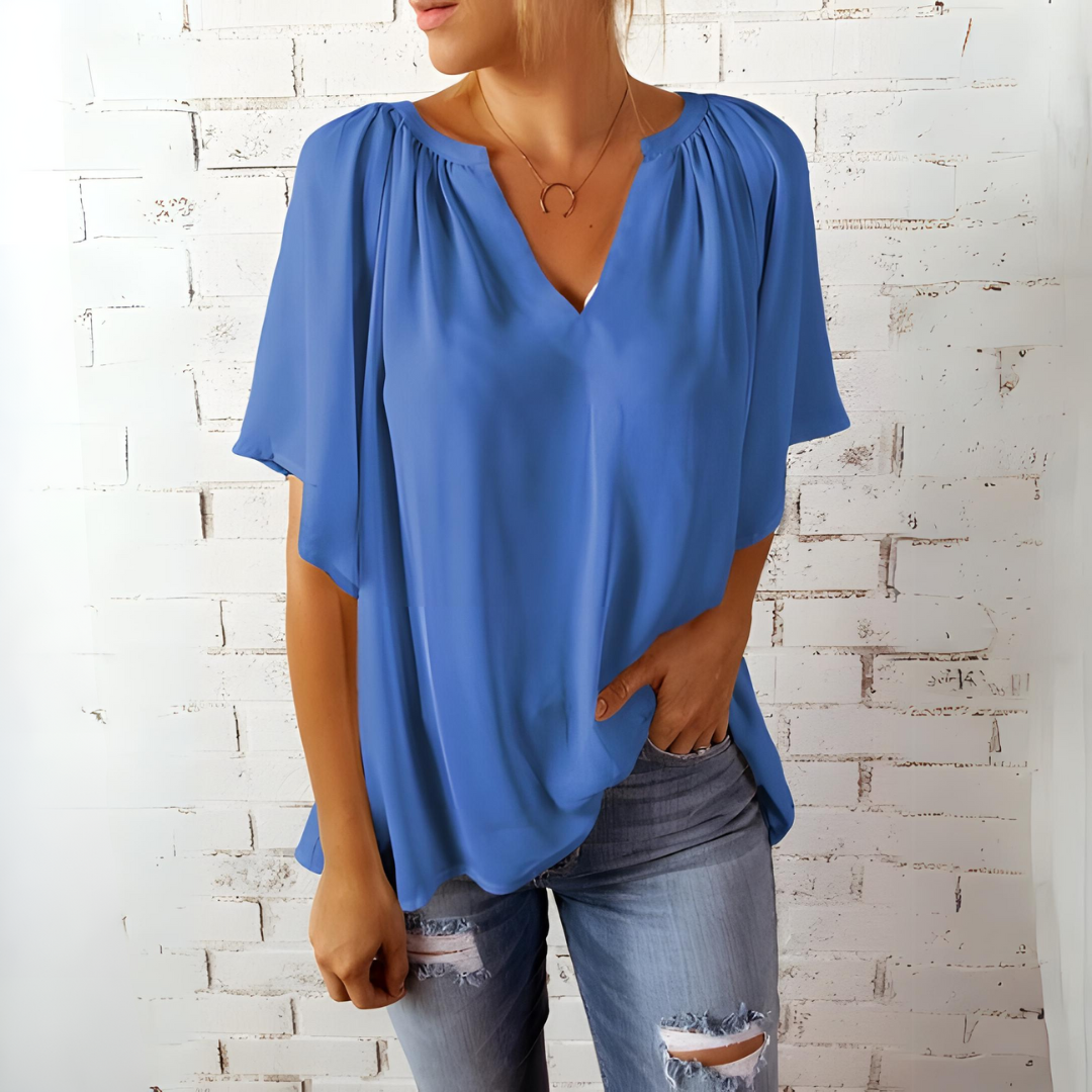 Blusa Mujer Cuello V Elegante Diseño - Vestiria