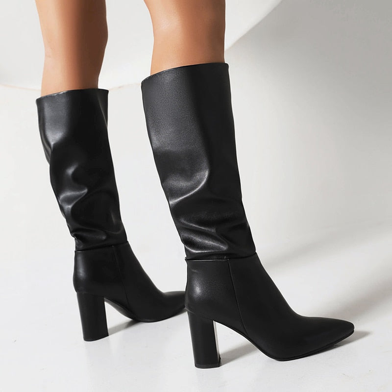 Botas Mujer Alto Cuello Moda Invierno