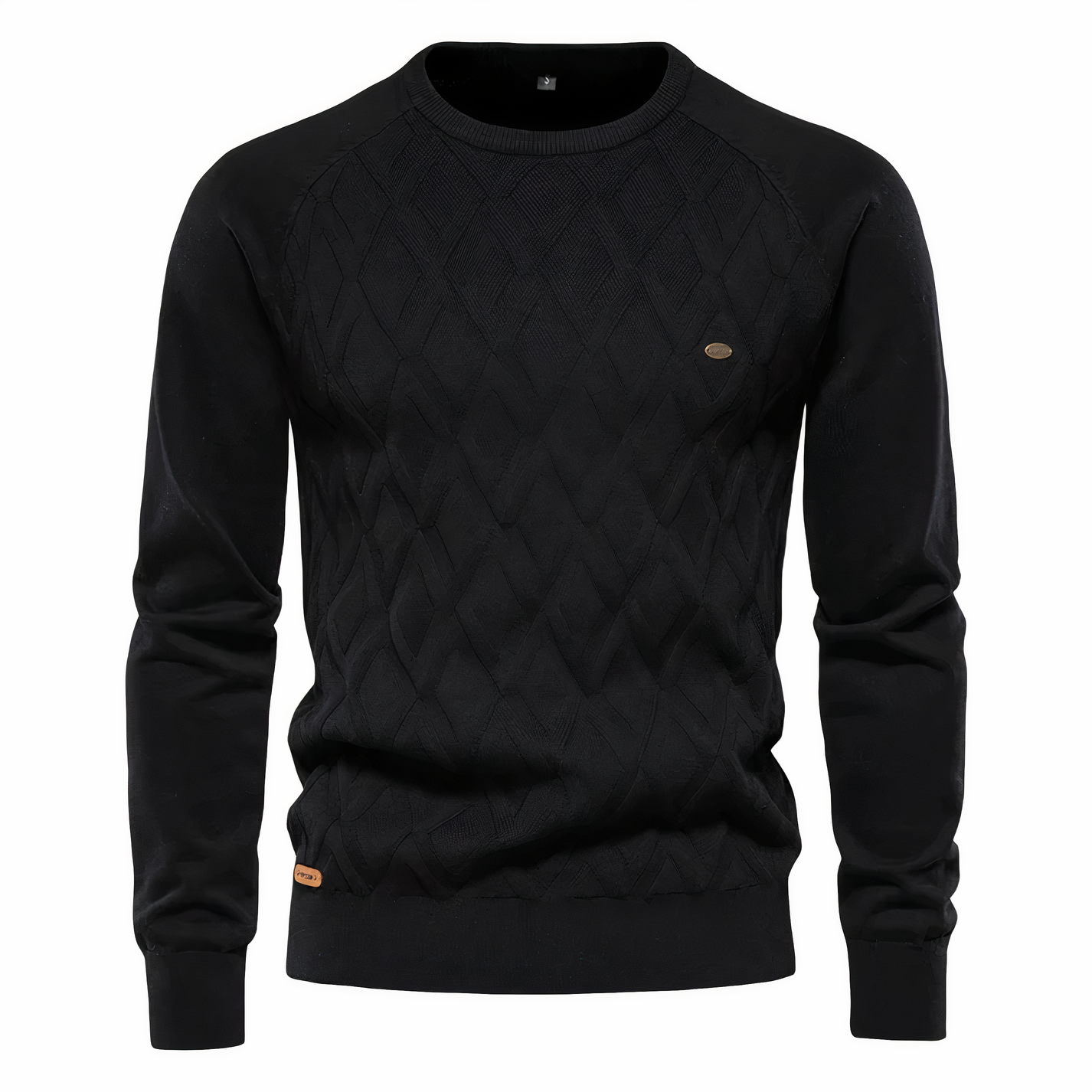 Jersey de punto rombos hombre moderno
