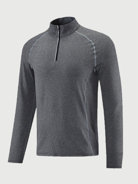 Camisa deportiva hombre con cierre rápido