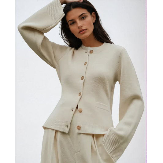 Cárdigan Mujer Cuello Redondo Suave y Acogedor - Vestiria