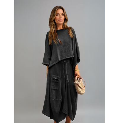 Vestido de dos piezas cómodo y femenino LUNA - Vestiria
