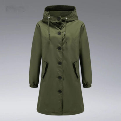 Chaqueta Impermeable Mujer con Capucha y Bolsillos - Vestiria