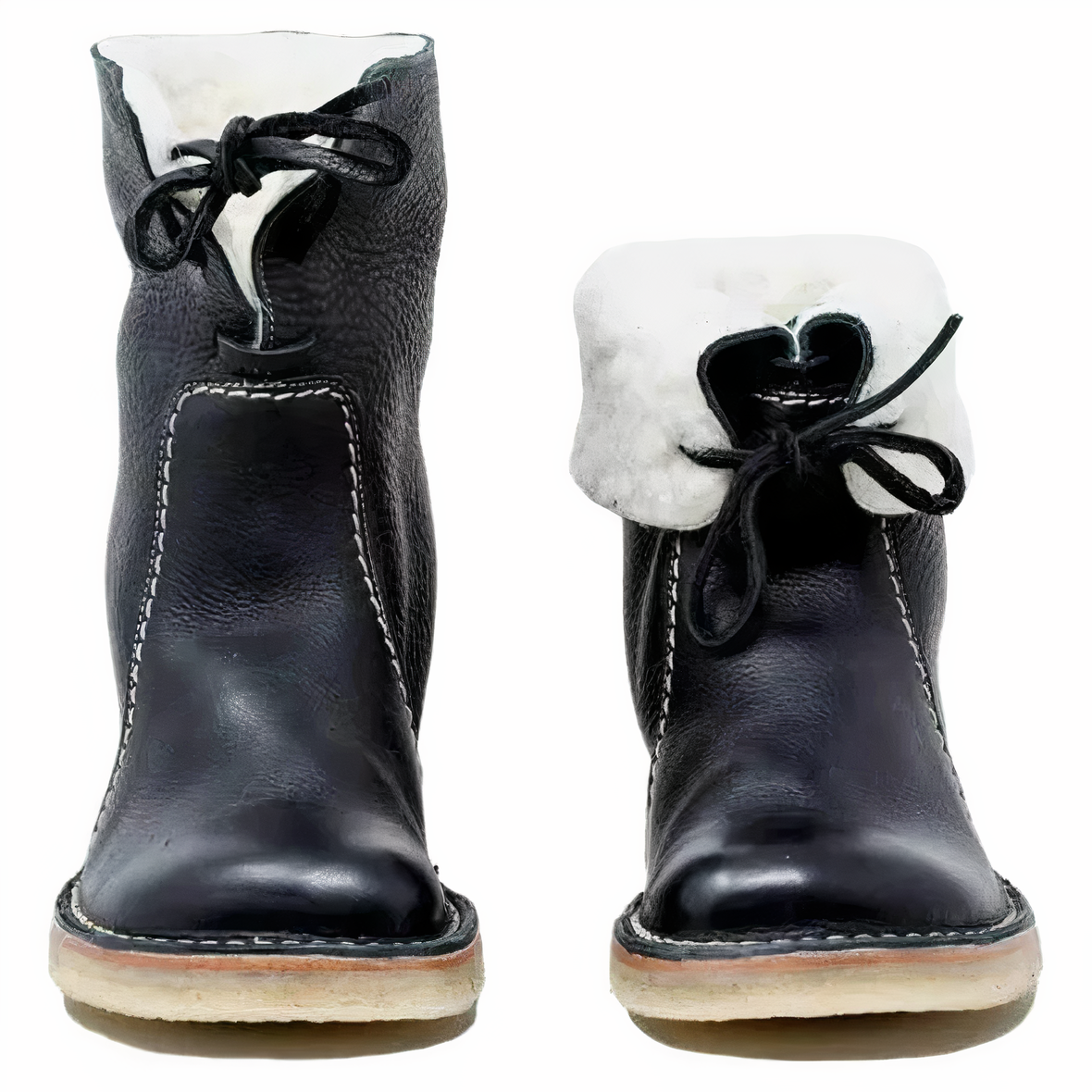 Botas de nieve de piel cálido invierno - Vestiria