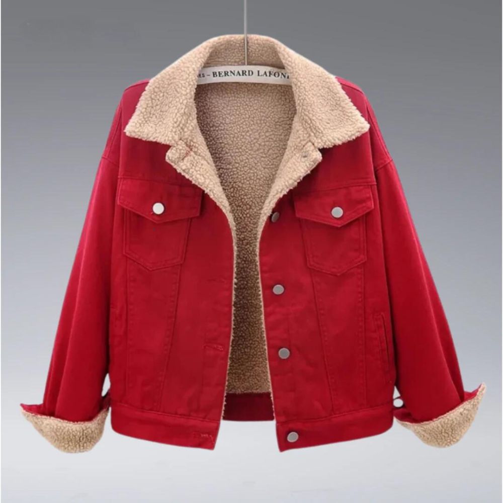 Chaqueta Acogedora Sherpa con Bolsillos Doble - Vestiria