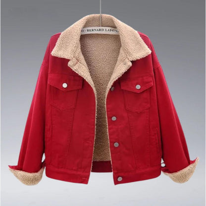 Chaqueta Acogedora Sherpa con Bolsillos Doble - Vestiria