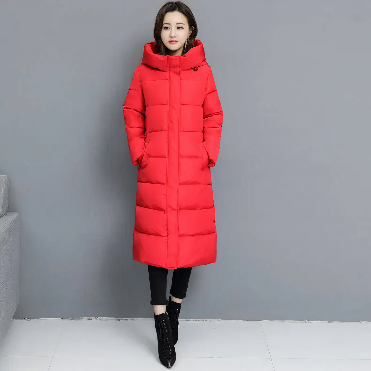 Abrigo Largo Acolchado Invierno Mujer - Vestiria
