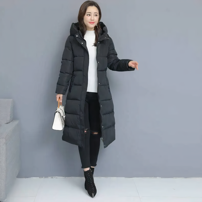 Abrigo Largo Acolchado Invierno Mujer